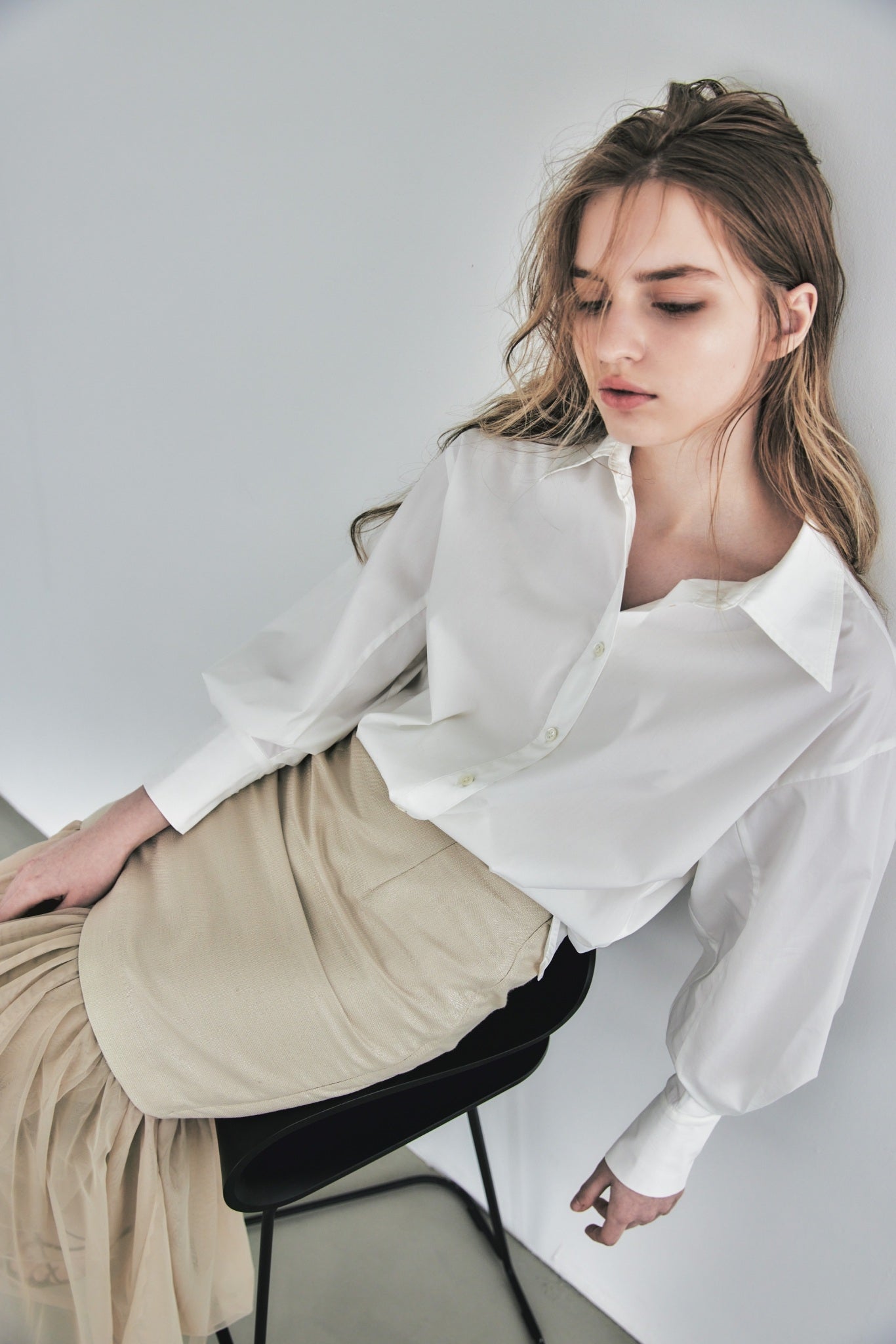 GLITTER BUTCHER×TULLE SKIRT(BEIGE) – ANNE SANAMA